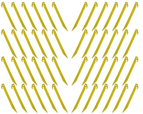 48 pinzas de plástico duradero de 22,5 cm para tienda de campaña, toldo, camping, caravana, accesorio