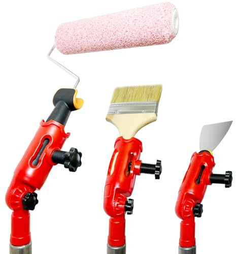 Soporte extensor de pincel multiángulo para techos altos, accesorios de poste de extensión, mango de extensión de pincel de pintura, herramienta extensor universal para pinceles de pintura, se adapta