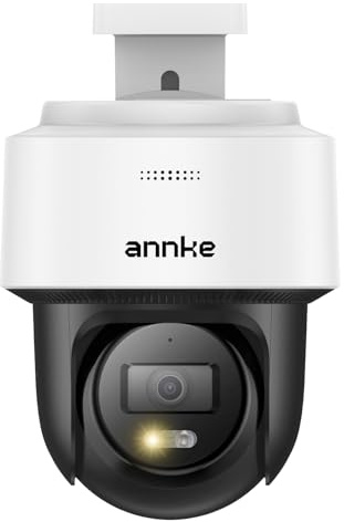 ANNKE 3K PoE Camera Outdoor, 5MP PT Security Camera for Home Surveillance with Auto Tracking, Color Night Vision, 345° Pan 80° Tilt, 2-Way Audio, Motion Detection, Remote Access