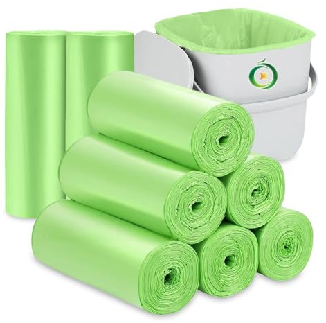 Flintronic 160 Sac Poubelle, 10L Sacs à Ordures, 2.6 Gallon Sac Poubelle Compostable, Sacs à Ordures de Cuisine, Résistant, Antifuite, pour Aliments, Ménages, Bureau, Maison - 45 * 50 CM