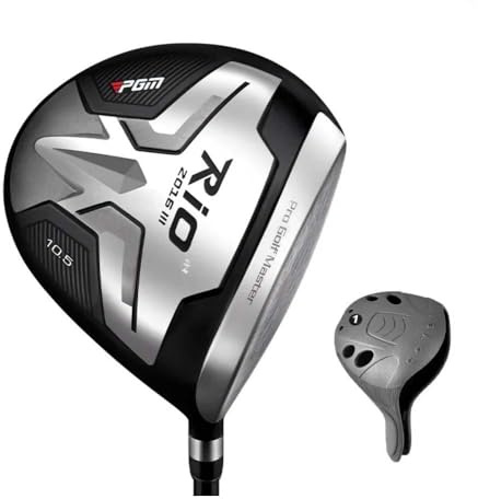 Golfklubbor titanlegeringshuvud hög studs höger hand manlig golfdriver 10,5 graders loft herr #1 golfklubba trä med huvudbonad (S kol)