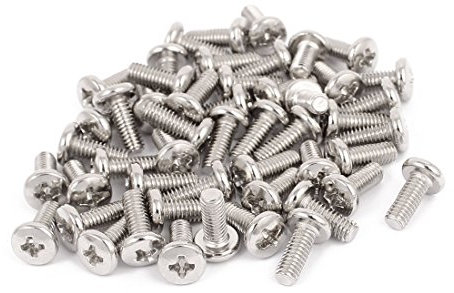 Sourcingmap M4 x 10mm TV Computer LCD Monitor Stand Mounting Phillips Head Screw 50pcs