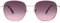 SOJOS Designer Rund Rechteckig Sonnenbrille Flat Verspiegelt Linse Metallrahmen SJ1137 mit Rosa Gold Rahmen/Rosa Graue Verlaufslinsen