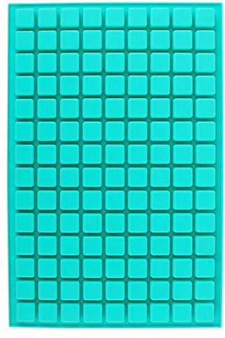 Webake Chocolate Molds 126 Cavity Square Silicone Mini Candy Mold 1 Pack Hard Candy Molds For Gummy, Ice Cube, Jelly, Truffles, Pralines Caramels, Mint(European Food Grade Standard)
