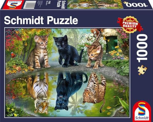 Schmidt Spiele 57392 Dream Big, Katzen, 1000 Teile Puzzle