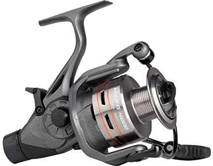 Mitchell MX2 FS Freilauf Baitrunner Style Angelrolle - Aluminium Spule - Friedfisch- und Karpfenangeln, Grey, 4000