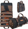 Robuste Werkzeugrolle aus gewachstem Segeltuch, 15 Taschen, Werkzeugrolle, 15 l Werkzeugtaschen, Werkzeugtaschenrolle, Werkzeugtasche, Werkzeugrolltasche, aufrollbare Werkzeugtasche, Organizer