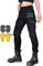 CBBI-WCCB Mujer Moto Jeans Motocicleta Pantalones con Almohadilla Protectora (FR/ES, Medida de la Cintura & Longitud de la Pernera, 32, 31, Negro)