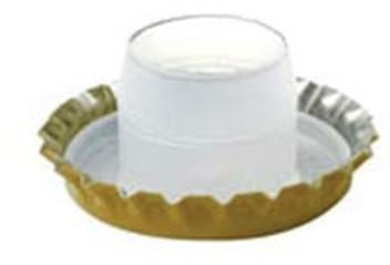 1BLISTER TAPPO CORONA CON SOTTOTAPPO ALTO - ? mm.29 - in busta da pz.100