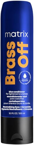 Matrix, Balsamo Anti-Arancio con Pigmenti, Per Capelli Castani con Schiariture, Azione Tonalizzante e Nutriente, Capelli Luminosi e Forti, Con Pigmenti Calibrati e Ceramide, Brass Off, 300 ml
