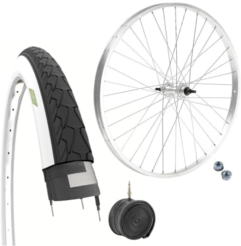 Llanta trasera 28 x 1,75 rueda de aluminio 1 V + neumático Bianconero 700 x 35 C para bicicleta de carretera holandesa