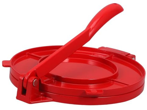 Ciieeo Prensa De Pastel Herramienta para Prensar Tortillas De Prensa para Tortillas De Metal Herramienta De Prensado para Harina Prensa De Aleación De Aluminio Rojo