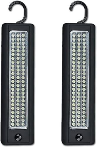 EONANT Lámpara de trabajo LED, portátil, funciona con pilas, lámpara de inspección con gancho e imán para iluminación de emergencia, reparación, taller, garaje, camping (2 unidad)