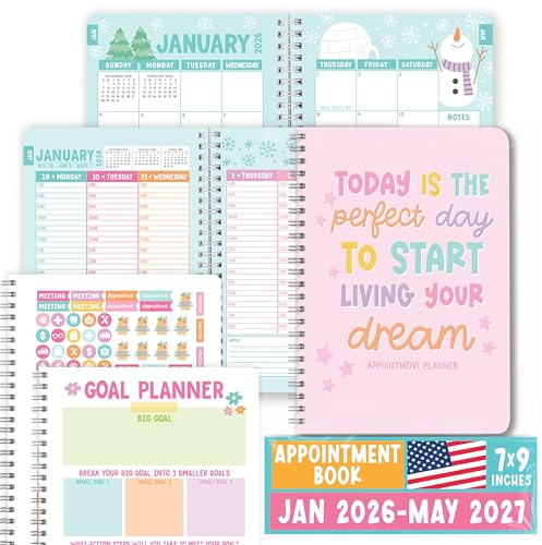 Hourly Appointment Book 2026-2027 - Appt Book 2026, Hourly Daily Weekly Monthly 2026 Appointment Planner, Schedule Planner, Scheduling Books, Appointments Calendar Home Office Business