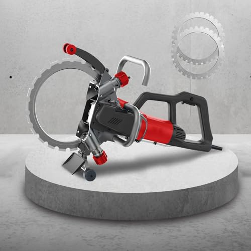 TBANVOO Electric Concrete Circular Saw 16in, 8980w Wall Chaser Ring Concrete Cutter Saw+ Blade & Water Fed Dust Suppression, 29/30cm Cut Depth, 3000 RPM, Cut 2m in 3 Min,30cm-2*Saw