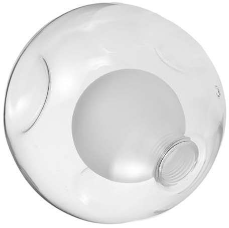 TOPBATHY Paralume Vetro Trasparente Rotondo per Lampade da e Lampadari Sospensione Diffusore Resistente Al Calore con Protezione Antipolvere per Interni Moderni