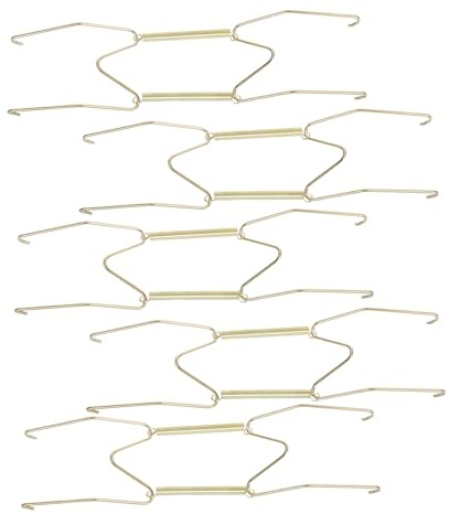 COHEALI 5 pièces Support Mural pour Assiettes W Ressort Invisible Installation Murale Facile Porte-assiettes Robuste pour Maison et Boutique Design Stable W
