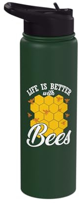 Beekeeper Bees Honey Life Is Better with Bees Stainless Steel Insulated Water Bottle