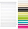 Garduna FIX Duo-Doppel-Rollo #Pastell blau 80cm # Smartfix - Klemmfix - ohne Bohren - viele Farben & Größen - Sichtschutz - lichtdurchlässig