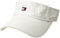 Tommy Hilfiger Herren Dad Hat Flag Solid Cotton Visor Baseball Cap, Weiß (Classic White), Einheitsgröße