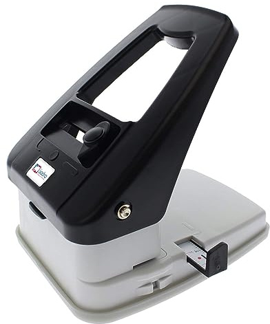 Bodno 3-in-1 ID Badge Slot Punch, Steel, Handheld, for PVC Cards and Badge Printers, Black