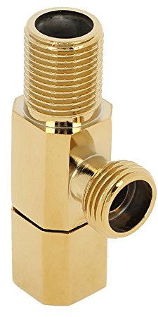 Valvola di arresto angolare, Ottone Calda Acqua Fredda Valvola di Arresto Del Rubinetto Valvola Angolo Bagno Miscelatore Rubinetto Doccia Accessorio