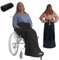 BELIEFF Rollstuhl Fleecedecke für Outdoor - Größe 140x90x35 cm schützt vor Regen, Kälte und Wind, Taschen für die Hände 100% Polyester und komplett mit Fleece Gefüttert (mit vollem Fußschutz)