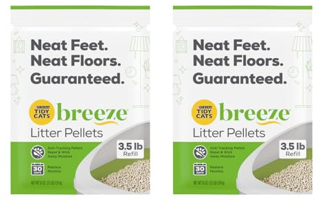 Purina Litter Tidy Cat Breeze Pellets, 3.5 lb, 2 Packs, Limited Edition