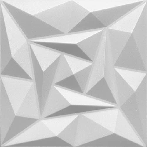 Eurodeco Pannelli 3D in morbido polistirolo XPS, pannelli per soffitto e decorazioni in polistirolo per parete 50x50 cm spessore 3 mm