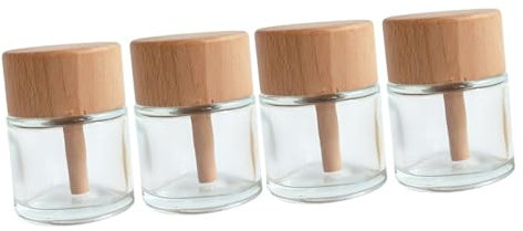 Ciieeo 4pcs Diffuser Bottle Empty Essential Oil Bottle Glass Jar for Aroma Diffuser