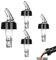4 Pezzi Versatori per Bottiglie 50mL Misuratore Automatico Di Liquidi Bottiglia Versatore Universale Beccucci Dosatori per Vino, liquori, Cocktail, Olio