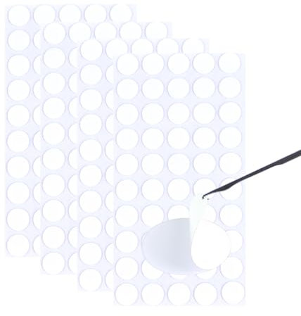 MUTTE 10mm Transparente Doppelseitige Klebepunkte kleinen Klebepunkte Klebepads selbstklebend punkte für Bastelarbeiten Ballon Handarbeiten Klebstoffe Bastelkleber 200Stück