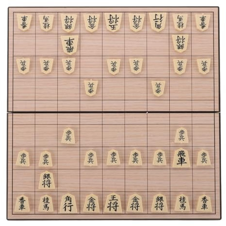 TOBBOMEY Faltbares Magnetisches Shogi Spiel Traditionelles Japanisches Schachbrett Für Zuhause Und Reisen Für Strategiefans Und Familienunterhaltung