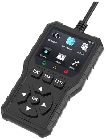 Enhanced OBD2 Diagnosegerät, OBDII Diagnose Fehlerspeicher Auslesen, Auslesegerät OBD-II Diagnosewerkzeuge, Motor Fehlercodeleser, 10 Sprachen DTC KFZ Diagnosegerät für nach 2002 Alle Fahrzeuge