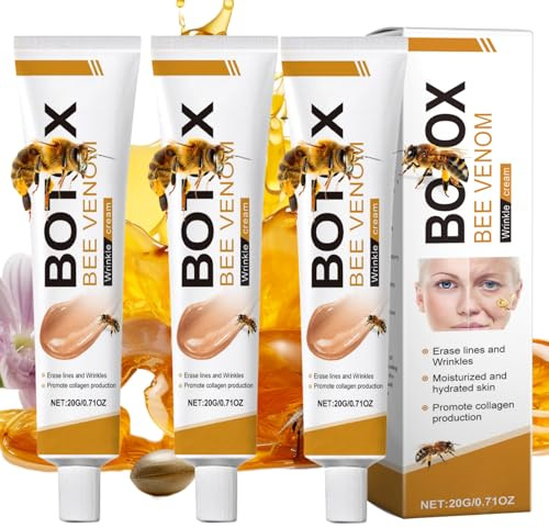 Bo-tox Bee Venom Wrinkle Removal Cream Set, Bo-tox Skincare Set With Bo-tox Bee Venom Firming Serum & Bee Venom Bo-tox Cream, Anti Aging Face Cream (60g(Pack of1))