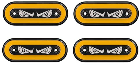 joonnair 4 x Ovale Indicatore di Ingombro, Malocchio Luci di Ingombro Camper, Luci di Ingombro 24V per Camion, Luci di Posizione Laterali, LED Luci di Posizione per Rimorchi, Roulotte, Auto, Camion