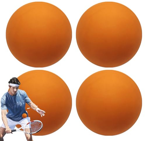 Générique Studsiga sportbollar för - 4-pack med hög elasticitet, mini squashbollar, ihåliga träningsleksaker | synlighet för tidig reaktionsövning