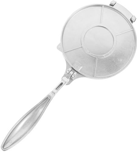 Milisten Pressa per Tortillas in Acciaio Inox 20 Cm, Macchina Manuale per Tortillas di Mais e Farina, Utensile Cucina Antiaderente Lavabile in Lavastoviglie, per Uso Casalingo