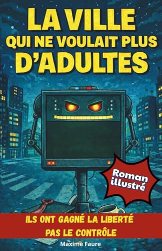 La ville qui ne voulait plus d'adultes: Ils ont gagné la liberté Pas le contrôle | Un roman illustré d’aventure | Livre pour Garçon et Fille de 12 à 16 ans