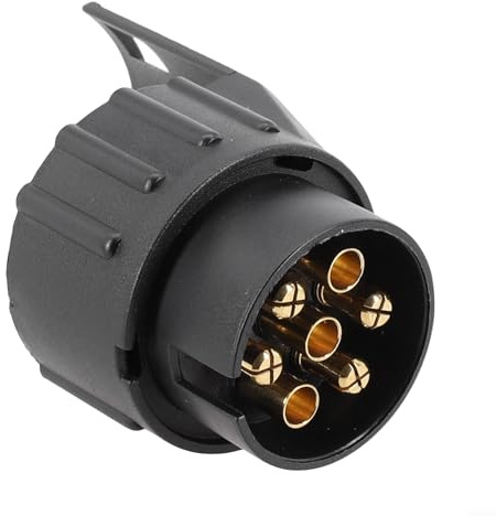 Springwillfly Adaptateur de câblage de remorque 7 broches vers prise femelle 13 broches pour caravane utilisation dans toutes les conditions météorologiques et routières