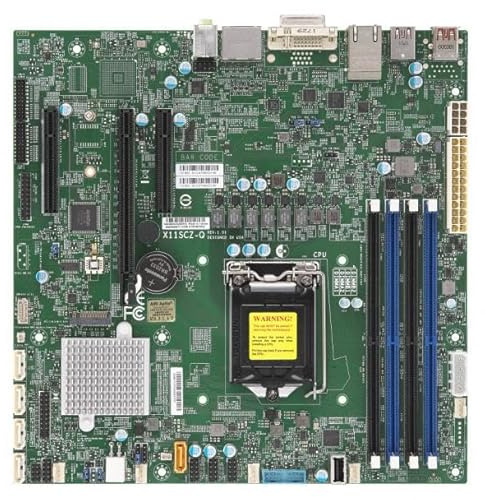 Supermicro Mainboard MBD-X11SCZ-Q-O Core i7/i5/i3 S1151 Q370 64GB PCI Express 95W uATX Retail