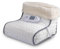 alpina Calentador de pies eléctrico, 3 niveles de calor, funda interior lavable, 100 W, blanco/gris, 30 x 30 x 23