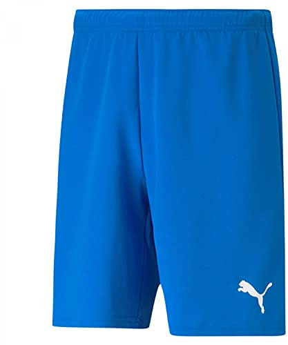 PUMA Herren Teamrise Shorts, Electric Blue Lemonade-puma White, 3XL EU