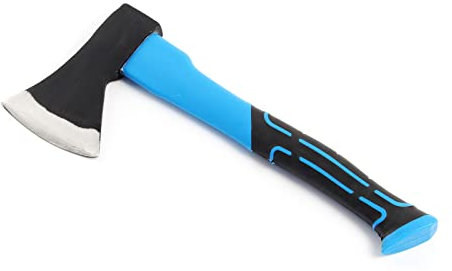 Wiltec Spaltaxt 600 g mit 360 mm Stiel aus Fiberglas, Klinge aus Carbonstahl, Holzaxt für Brennholz, Spaltbeil Axt