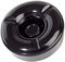 MCM service Cenicero antiviento de pura melamina Ø 12 x 4,5 cm negro Made in Italy