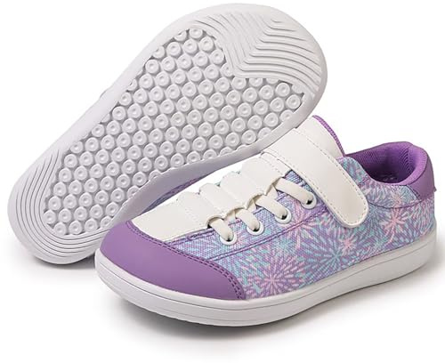 ZEPYFXIT Chaussures Enfant Garçon Fille Barefoot Shoes Kids Basket Scratch Minimalistes Respirant Large Pieds Nus Légères Antidérapant(Violet,28 EU)