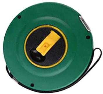 KONTONTY Engineering Tape Measure for Construction Metal Lacquer Steel Box Ruler with Hand-Operated Disc Roller Design Accurate Measurement Tool for Carpenters Woodworkers Architects