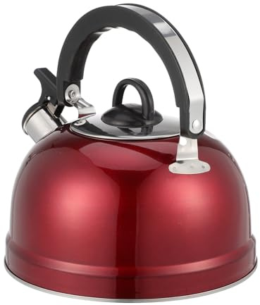 LOORGVEL Tetera de Acero Inoxidable de 3l Silbato para Estufa de Gas y Cocina de Inducción, Resistente Tapa para Calentar Agua y Té Hogar Estilo Aleatorio