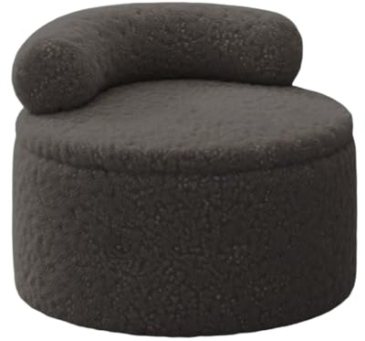 Genérico Taburete Ottomano para Pies - Reposapiés De Felpa, Compartimento De Almacenamiento Ottomano, Cómodo Banco De Asiento | Taburete Otomanos con Respaldo para Sofá, Hogar, Sala De Estar