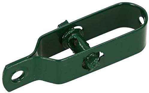 KOTARBAU® Tensor de alambre para mallas, 100 mm, Galvanizado, Resistente a la corrosión, Verde, Tensor para vallas, Accesorio para tensar alambres para sujetar a la malla de jardín, 50 unidades